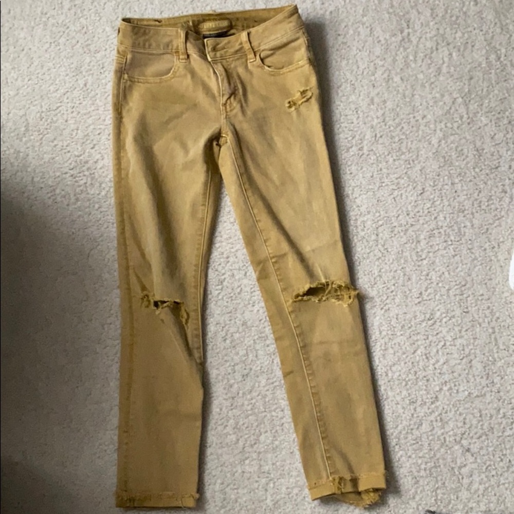 mustard yellow jeans